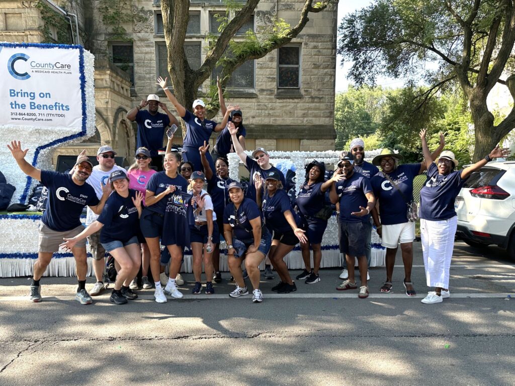 CountyCare staff members at the 2025 Bud Billiken Parade
