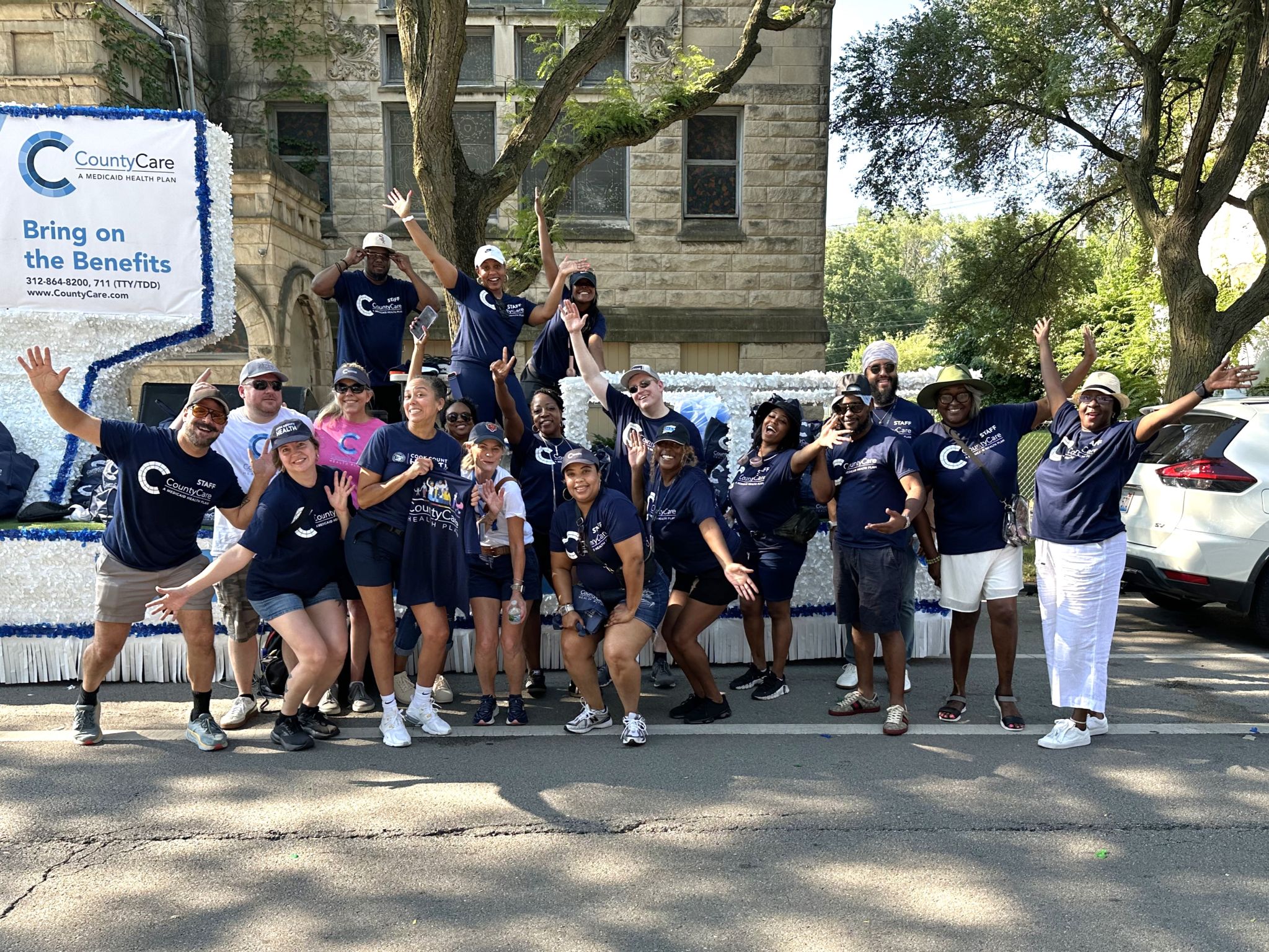 CountyCare staff members at the 2025 Bud Billiken Parade